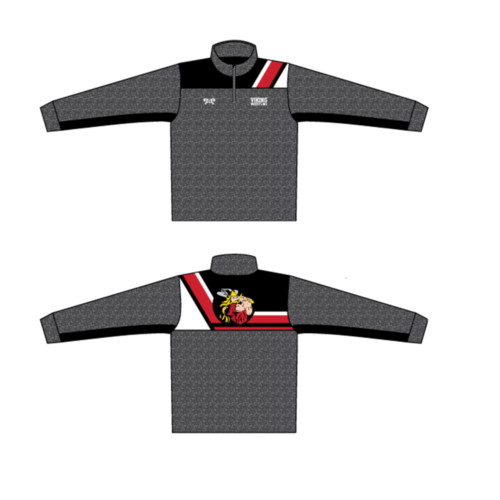 Huntington North Wrestling  Custom Heathered Quarter Zip  (Heather fabric may vary in color & texture)
