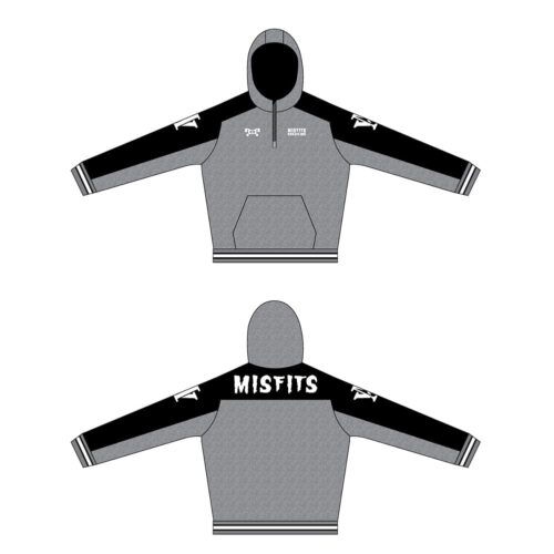 Misfits Wrestling Custom Quarter Zip Hoodie