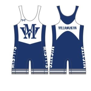 Misfits Wrestling Custom Blue Singlet