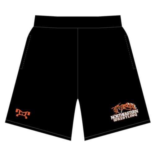 Northeastern High School Custom Black Mesh Shorts