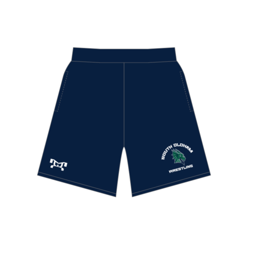 South Oldham Wrestling Custom Navy Mesh Shorts