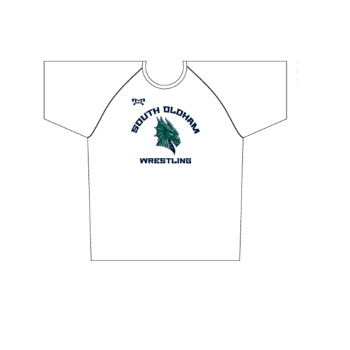 South Oldham Wrestling Sublimated White  Dri-Fit T-Shirt