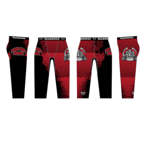 Spartan Barbell Custom Men's Red Leggings