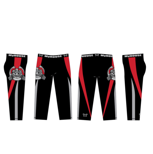 Spartan Barbell Wrestling Custom Women's Black Leggings