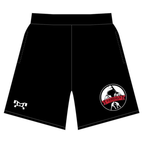 Vandals Wrestling Club Custom Black Mesh Shorts