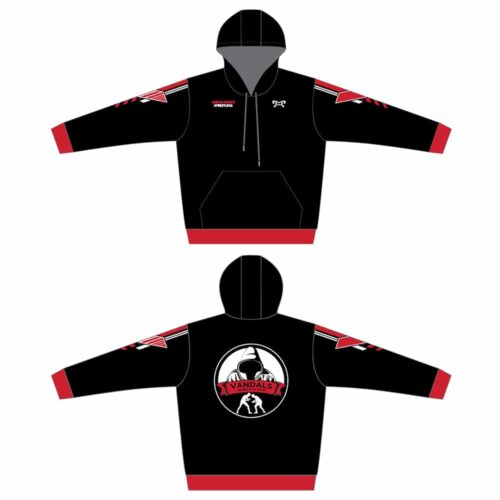 Vandals Wrestling Club Sublimated Black Hoodie