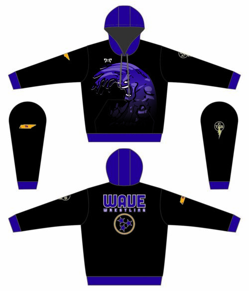 Wave Wrestling Sublimated Hoodie