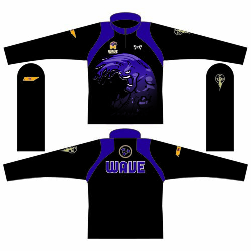 Wave Wrestling Custom Quarter Zip