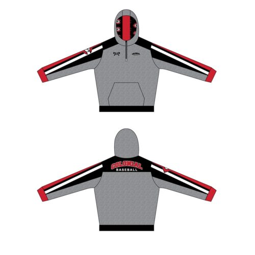 Colonial HS Baseball Custom Quarter Zip Hoodie