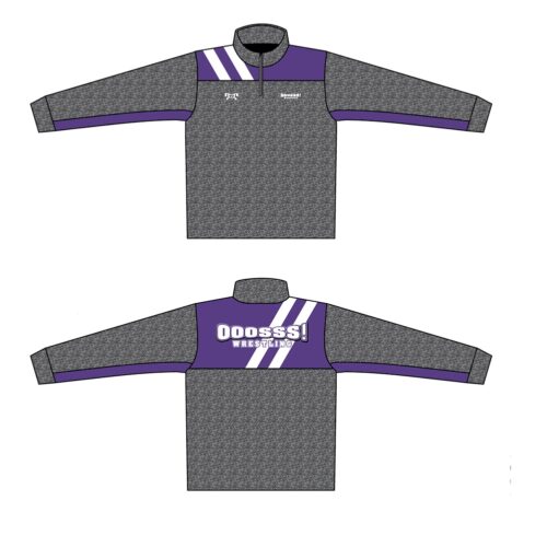 Dirty Eagles Wrestling Club Custom Heathered Quarter Zip  (Heathered fabric may vary in color & texture)
