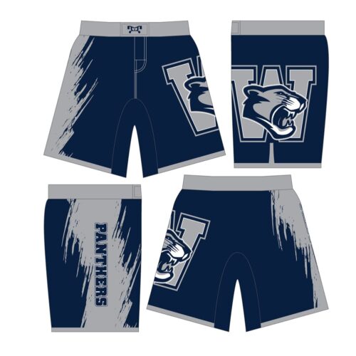 Pocono Mountain West Custom Wrestling Fight Shorts