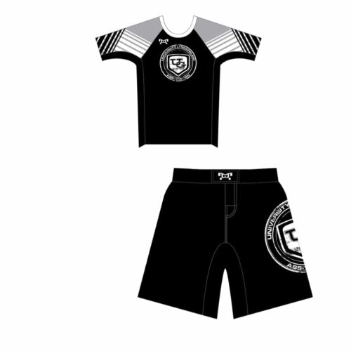 University of Grappling Custom Men's Black Competition Fight Short Combo