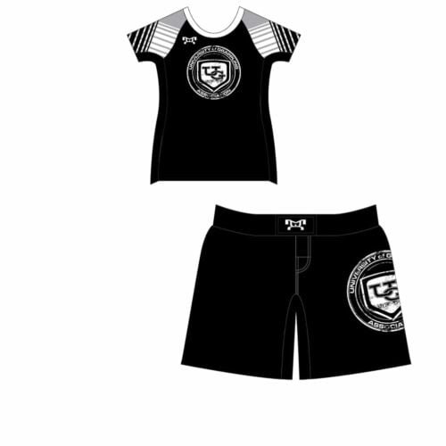 University of Grappling Custom Women's Black Competition Fight Short Combo