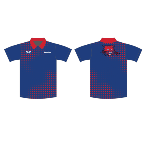 Benson High School Custom Blue & Red Polo Shirt