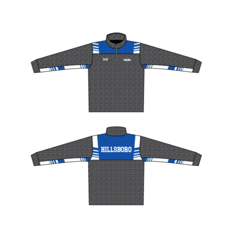 Hillsboro Wrestling Club Custom Heathered Quarter Zip   (Heather fabric may vary in color & texture)