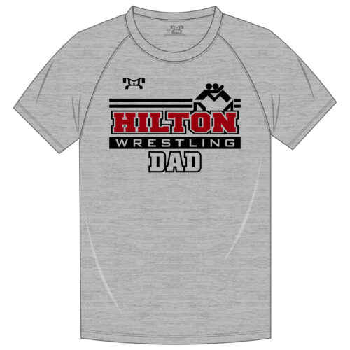 Hilton Cadets Wrestler Fan Sublimated Decal T-Shirt - Image 2
