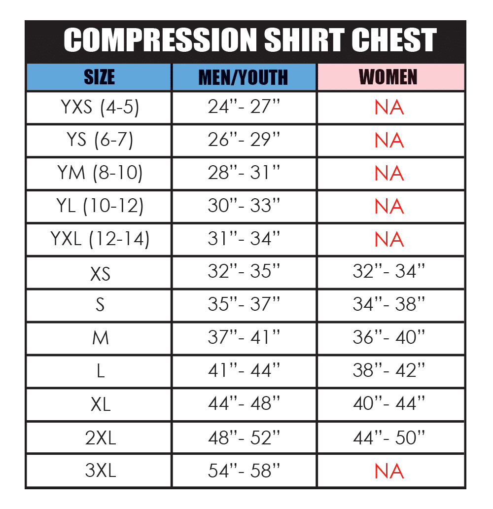 Sizing Chart  VII Apparel Co. – VII Apparel Co.