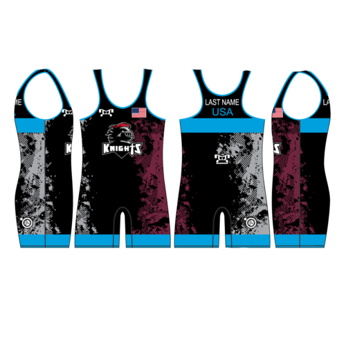 Northview Wrestling Club Blue Custom Singlet