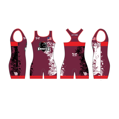 Northview Wrestling Club Women's Red Custom Singlet