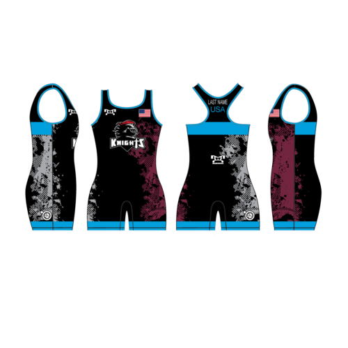 Northview Wrestling Club Women's Blue Custom Singlet
