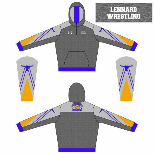 Lennard Wrestling Custom Quarter Zip Hoodie
