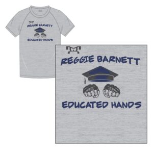 Reggie Barnett Educated Hands Custom Sublimated T-Shirt