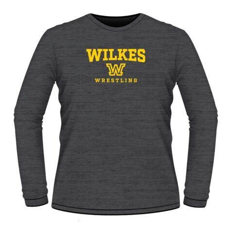 Wilkes University Long Sleeve Grey Custom T-Shirt