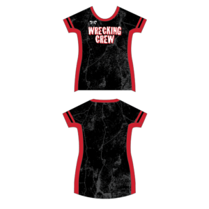 Wrecking Crew Wrestling Club Custom Womens Black Compression Shirt