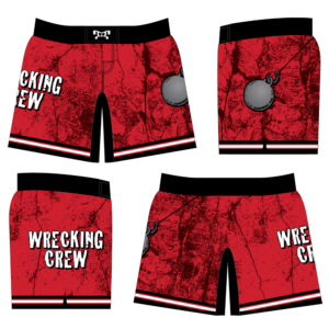 Wrecking Crew Wrestling Club Women's Red Custom Fight Shorts