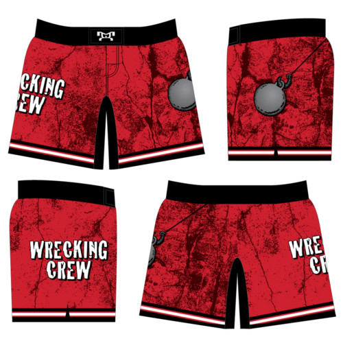 Wrecking Crew Wrestling Club Women's Red Custom Fight Shorts