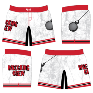 Wrecking Crew Wrestling Club Women's White Custom Fight Shorts