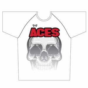 ACES Wrestling Sublimated White Dri-Fit T-Shirt
