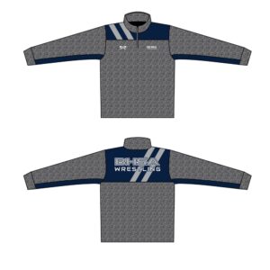 BHSA Wrestling Custom Heathered Quarter Zip