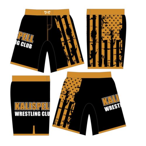 Kalispell Wrestling Club Custom Fight Shorts