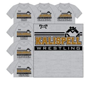 Kalispell Wrestling Club Custom Sublimated Fan T-Shirt