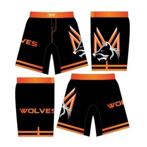 Mid Valley Wolves Custom Black Fight Shorts