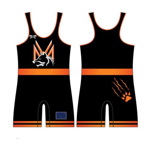 Mid Valley Wolves Custom Mens Black Singlet