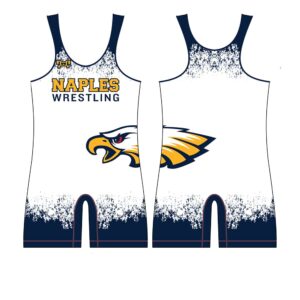 Naples Wrestling Custom Mens White Singlet