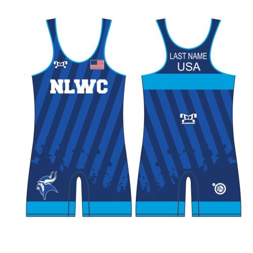 Northern Lebanon Wrestling Club Custom Blue Singlet