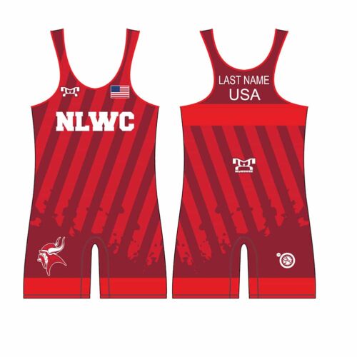 Northern Lebanon Wrestling Club Custom Red Singlet