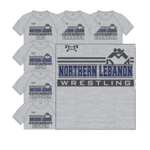 Northern Lebanon Wrestling Club Custom Sublimated Fan T-Shirt