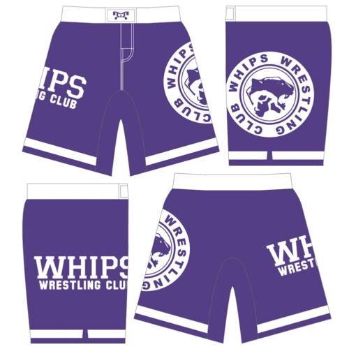 Whips Wrestling Club Sublimated Fight Shorts