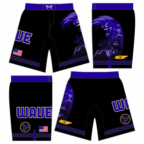 Wave Wrestling Custom Fight Shorts 1