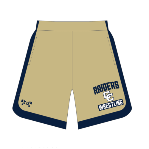 Central Catholic Raiders Custom Curve Sided Mesh Shorts