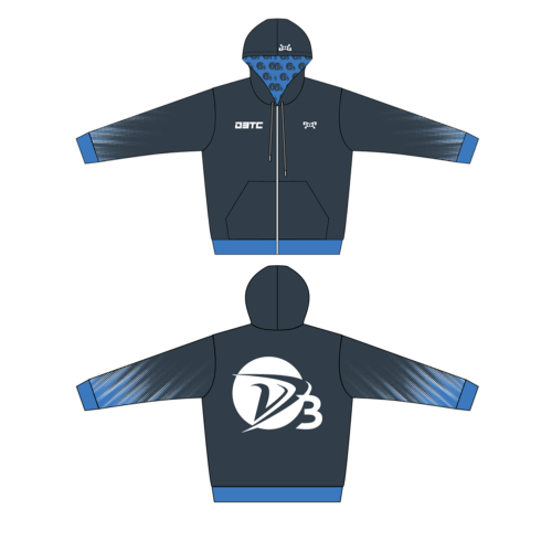 D3 Training Center Custom Full Zip Hoodie