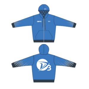 D3 Training Center Custom Blue Full Zip