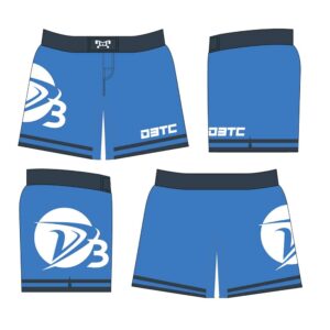 D3 Training Center Women's Blue Custom Fight Shorts