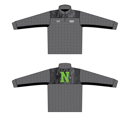 Nighthawks Wrestling Club Custom Heathered Quarter Zip