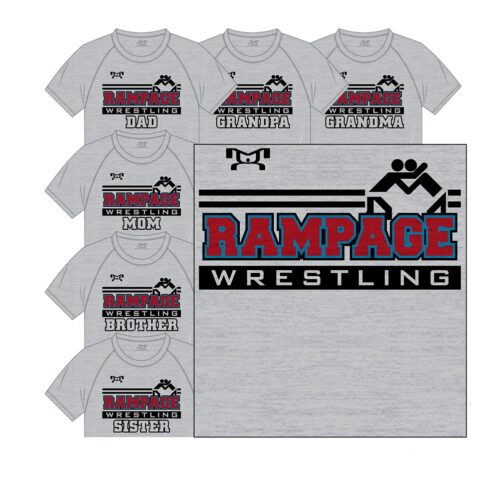 Rampage Wrestling Club Custom Sublimated Fan T-Shirt