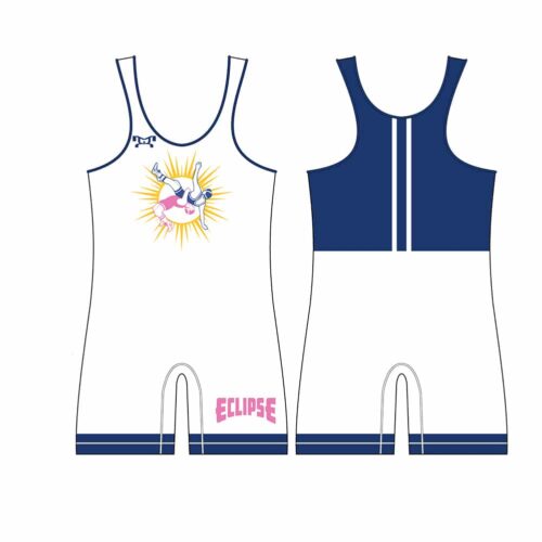 Eclipse Wrestling Club Custom Blue Singlet